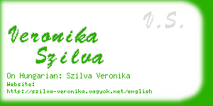 veronika szilva business card